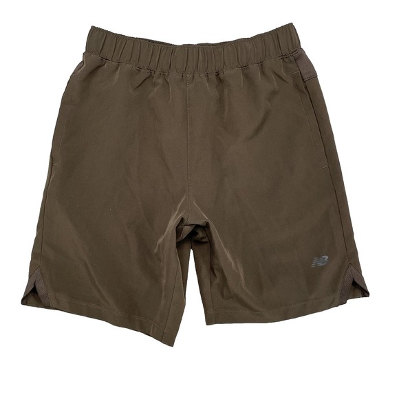 New Balance Athletic Shorts Youth Medium Brown Training Sportswear Gym Running‎ - Picture 1 of 9